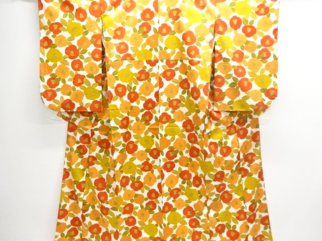 JAPANESE KIMONO / KOMON / CAMELLIA 